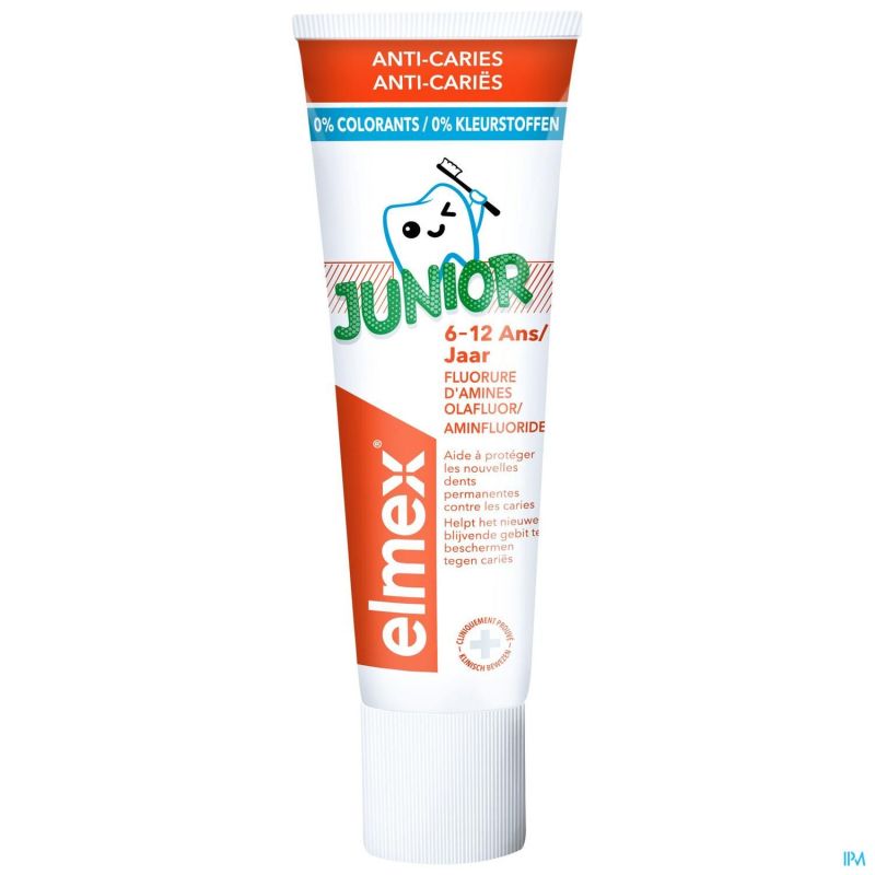 Elmex Junior Dentif Tube 2 X 75ml