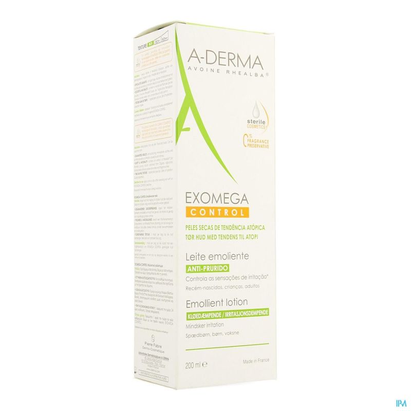 Aderma Exomega Control Lait Emollient Tube 200ml