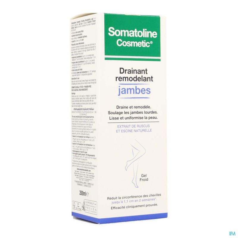 Somatoline Cosm.amincissant Drainant Jambes 200ml