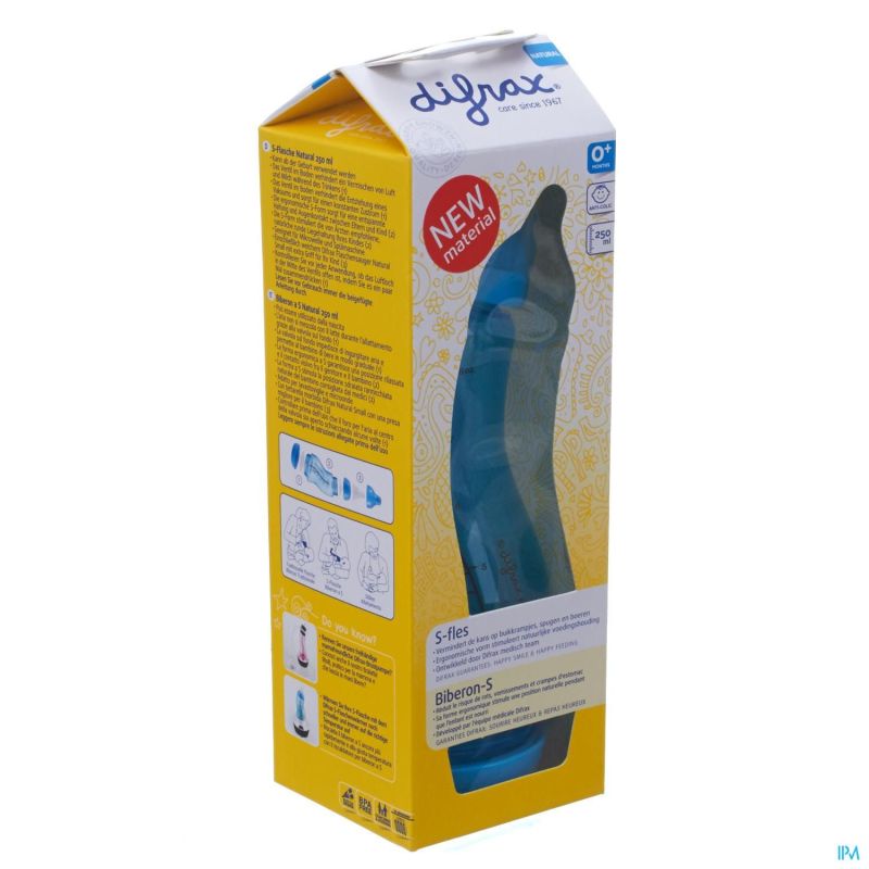 Difrax Biberon-s Natural Boy 250ml