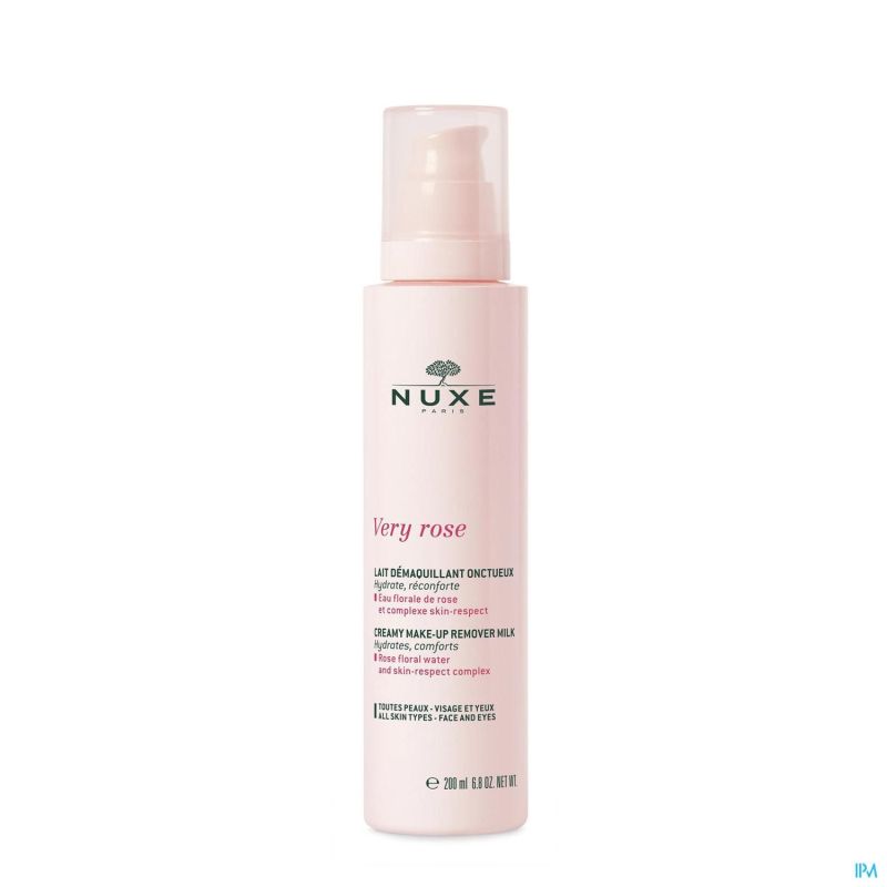 Nuxe Very Rose Lait Demaq. Onctueux Fl Pompe 200ml