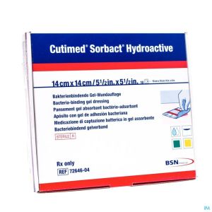 Cutimed Sorbact Hydro 14X14Cm 7264604 10 St