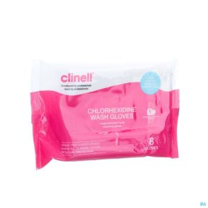 Clinell Washand 2% Chloorhexid Chgwgl8 8 St