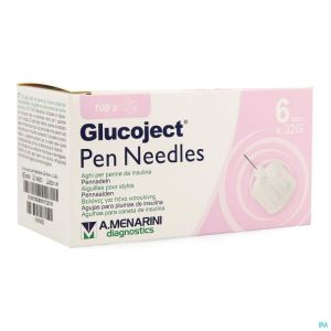 Glucoject Pen Needles 6Mm 32G 48309 100 St