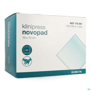 Klinion Novopad Absorb Kompr 10X10Cm 175061 100 St