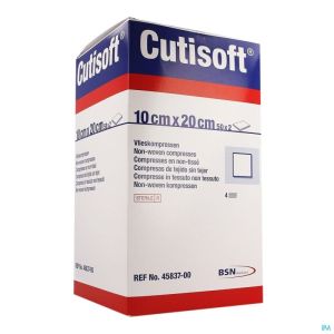 Cutisoft N-Woven Ster 10X20Cm 4583700 100 St