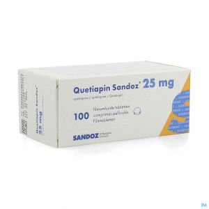 Quetiapine Sandoz 100 Filmtabl 25 Mg