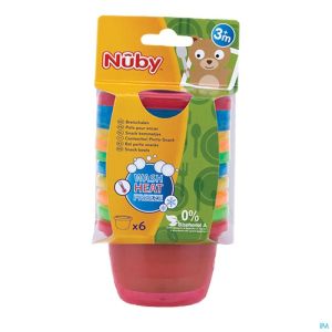 Nuby Kom + Deksel Picnic +3M 120 Ml 6 St