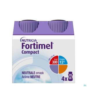 Fortimel Compact Neutraal 4X125 Ml