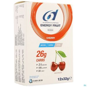 Energy Fruit 6D Cherry Sports Nutr 12 X 32 G
