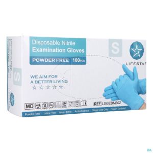 Handschoen Nitril Onderzoek Small Z/Pdr 100 St