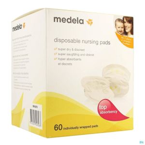 Medela Zoogkompres Wegwerp 60 St 0080373 Nm