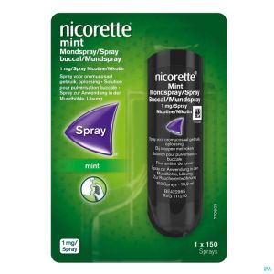 Nicorette Mint Spray Buccal 1x150 Sprays 1mg/spr.