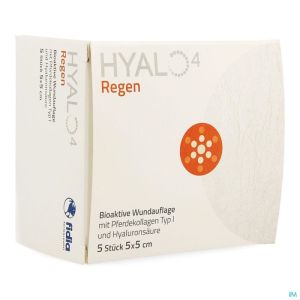 Hyalo 4 Regen Gaasverband 5X5Cm 5 St