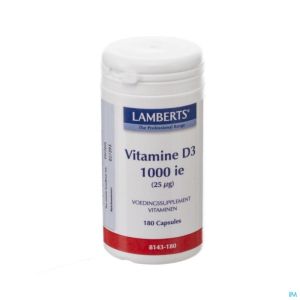 Vit D Lamberts 180 Tabl 1000Ui 25 Mcg