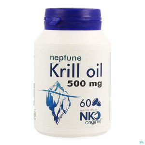 Soria Neptune Krill Oil 60 Parels 500 Mg