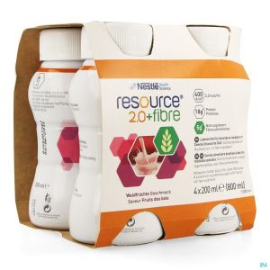 Resource 2.0 + Fibre Bosvrucht 200 Ml 4 St