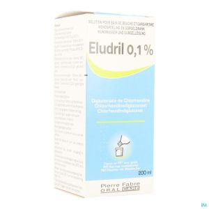 Eludril 0,1% Sol Bain Bouche+gargar+doseur 200ml