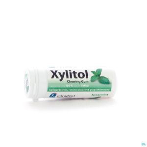 Miradent Chewing Gum Xylitol Menthe Verte Ss 30