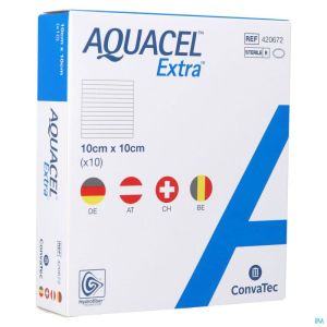 Aquacel Extra 10X10Cm 420672 10 St
