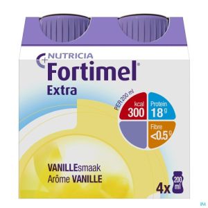 Fortimel Extra Vanille Nf 4x200ml Rempl.2401511