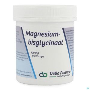 Magnesium Bisglycinaat Deba 100 V-Caps 800 Mg