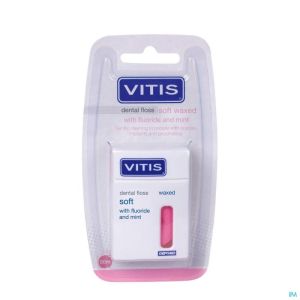 Vitis Floss Soft Wax Exp Fluor M 1650 Roze 50M 1 S