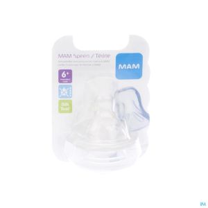 Zuigsp Mam Soft Spill Free +4M Sil 2 St