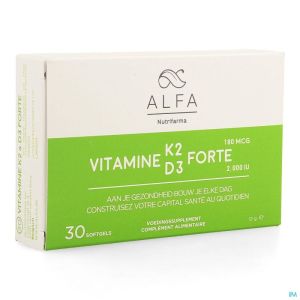Alfa Vitamine K2 D3 Forte 30 Caps