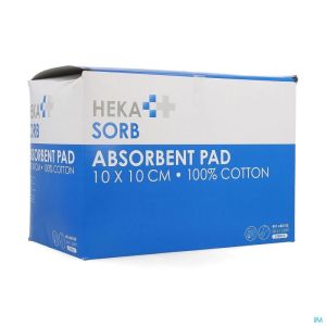 Hekasorb Verband Absorb Ster 10X10Cm 50 St Ab0100