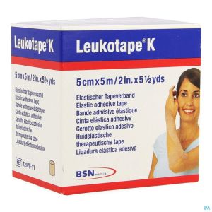 Leukotape K 5Cmx5M 7297811 Huidskl 1 Rol