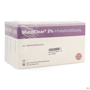 Mucoclear 3 % Nacl 3X20 Amp 4 Ml