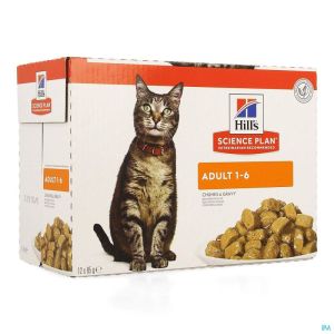 Hills Sc.plan Feline Adult Chicken 12x85g