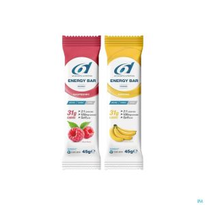 Energy Bar 6D Raspberry Sports Nutr 6 X 45 Gr