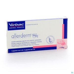 Allerderm Spot-On Hond >10 Kg 6 Pipet 4 Ml