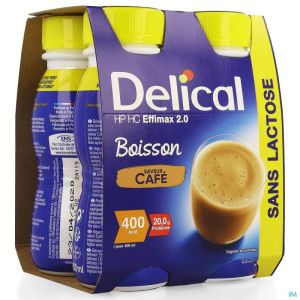 Delical Effimax 2.0 Koffie 4X200 Ml