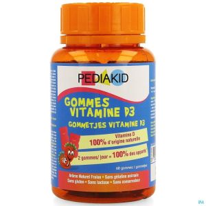 Pediakid Vitaminen D3 Gommetjes 60 St