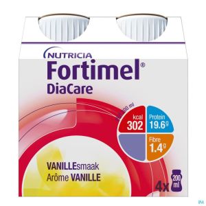Fortimel Diacare Vanille 40959 4 X 200 Ml
