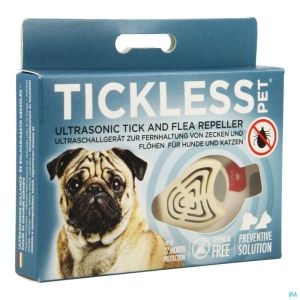 Tickless Ultrasone Pet Teek/Vlo Beige 1 St