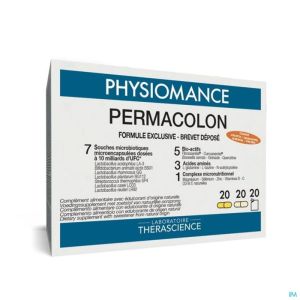 Permacolon Sach 20+caps 20+20 Physiomance Phy138b