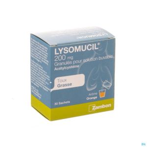 Lysomucil 200 Gran Sach 30 X 200 Mg