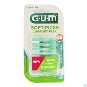 Gum Soft Picks Comfort Flex Regular/Medium 40 St