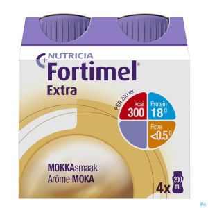 Fortimel Extra Mokkasmaak 200 Ml 4 St Nf
