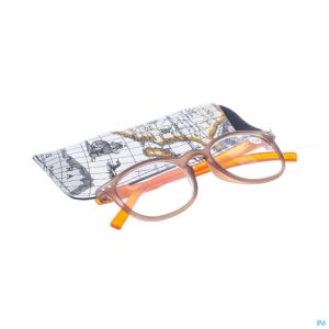 Pharmaglasses Leesbril Comp Br/Oranje +3,50 1 St