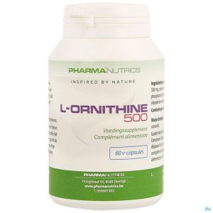 L Ornithine 500 Pharmanutrics 60 Caps