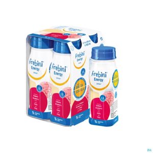 Frebini Energy Drink Aardbei Kind 4X200 Ml