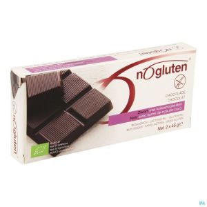 Nogluten Chocolade Reep Zwart Bio 2X45 G
