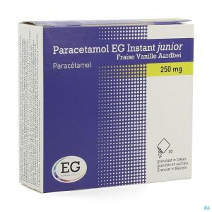 Paracetamol Eg Inst.junior 250mg Vanil-fr. Sach 20