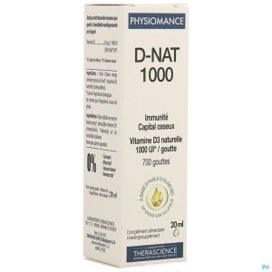 D-nat 1000 Fl Gutt 20ml Physiomance Phy269