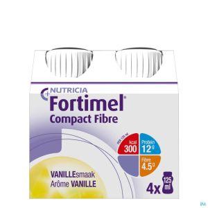 Fortimel Compact Fibre Vanille 4x125ml